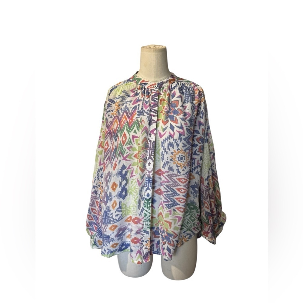 Anthropologie Maeve Brynna Buttondown Blouse, Size  Large - Picture 3 of 10